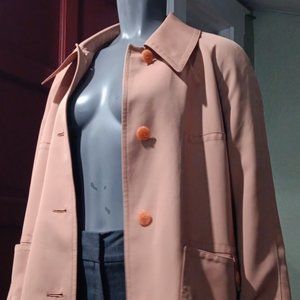 MONTESSA LADIES VINTAGE BUTTON CLOSURE FULL-LENGTH LUXURY TRENCH COAT